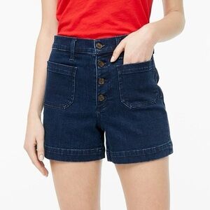 J. Crew High Rise Denim Shorts